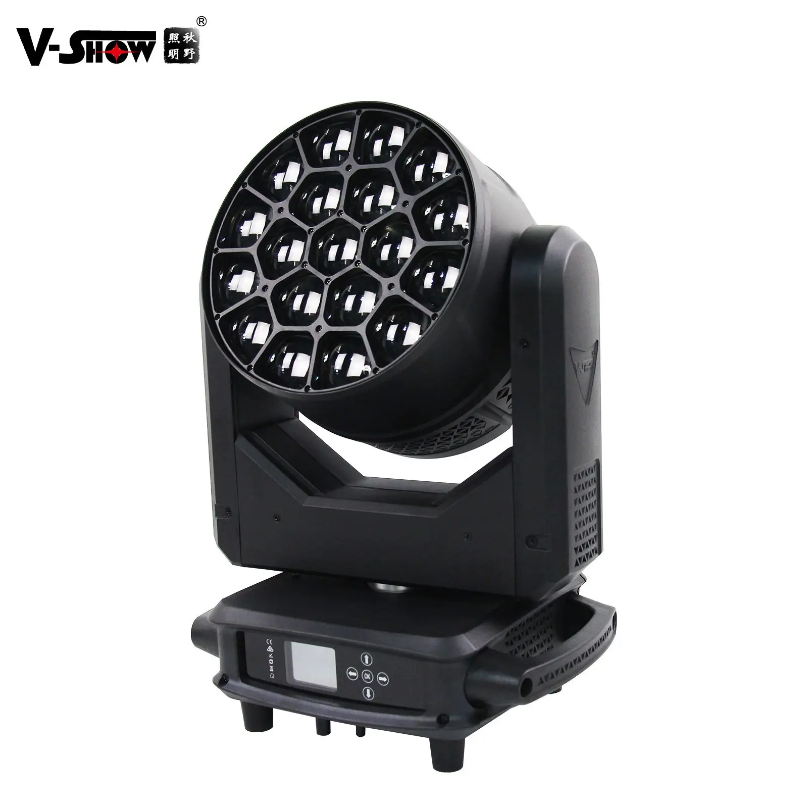 VSHOW Bee Eyes R1940L 19pcs 40W RGBW 4in1 With CTO Led Moving Head Light Beam Wash Zoom CTO Stage Dmx Dj Disco Party Lights