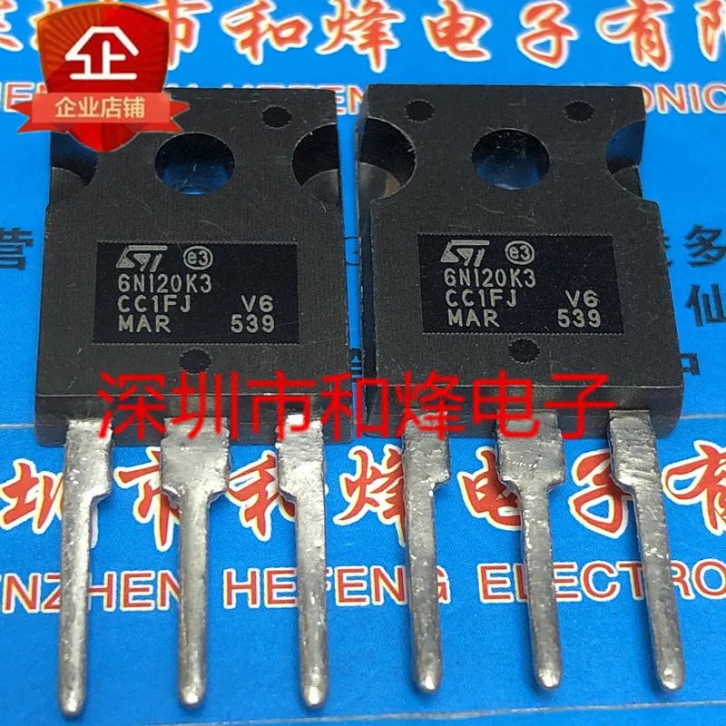 free shipping  6N120K3 STW6N120K3  MOSTO-247 1200V 6A     10PCS