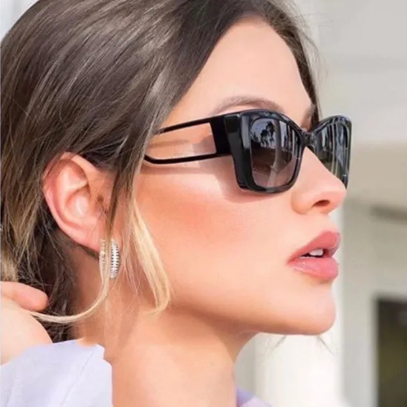 Cat Eye Sonnenbrille Frauen Männer Vintage Marke hohle quadratische Marke Designer Sonnenbrille für männliche Sonnenbrillen weibliche Blends chutz очки
