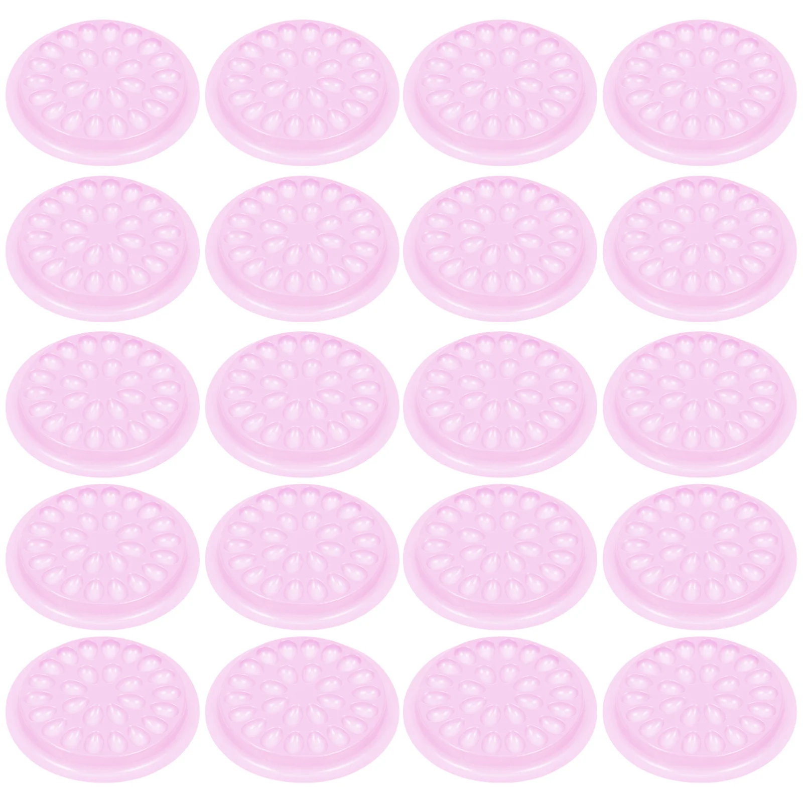 100 個のまつげエクステ用品非腐敗性 PVC グルーパッド安定したつけまつげ保持用初心者向け移植補助ツール