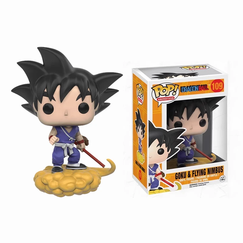 ของแท้ Edition FUNKO POP Dragon Ball: Goku กับ Flying Nimbus อะนิเมะ Action ตกแต่งเครื่องประดับของเล่นสะสม