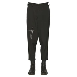 Pantalon brodé de style YAMAMOTO, pantalon décontracté peint à la main Riie, petit pantalon Toot japonais, design de mode