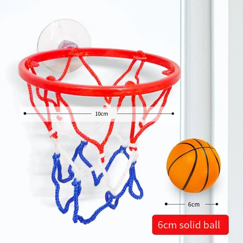 6cm Mini Portable Funny Basketball Hoop Toys Kit Home Basketball Fans Sports Game Decompression Ball Set for Children Adults