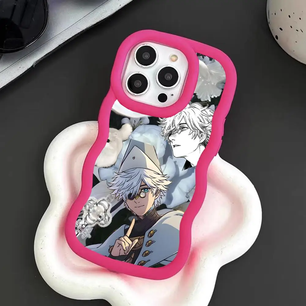 

Witch Hat Atelier Qifrey Phone Case for iPhone 17 16 15 14 13 12 11 Air Pro Max Plus Red Soft TPU Wavy Edge Cover