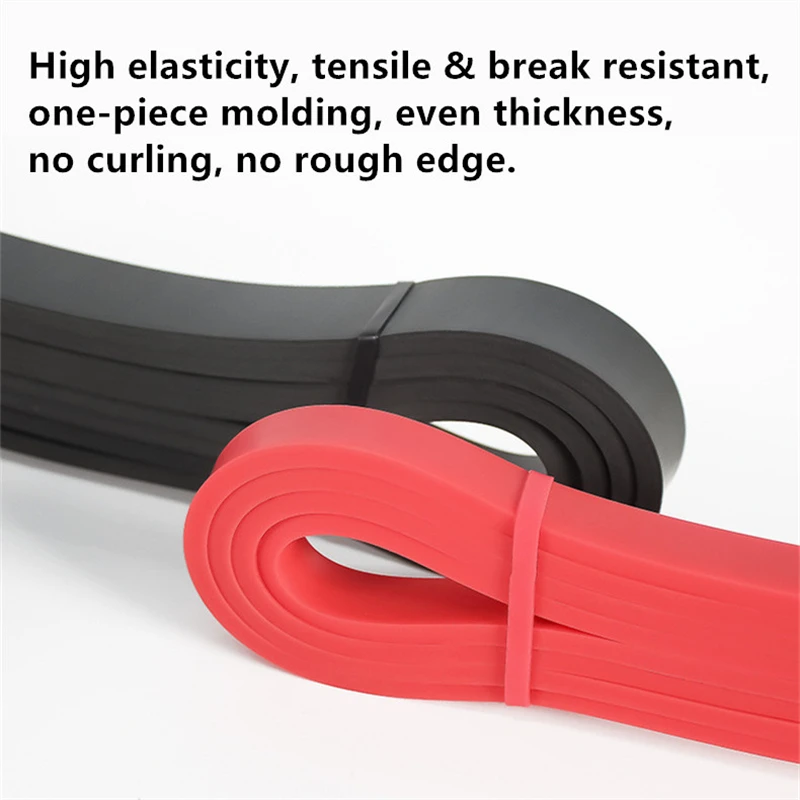 1 x TPE-Gummi-Widerstandsband 2080 x 4,5 mm, verschiedene Breiten von 13 mm bis 83 mm, Mehrstärken-Übungsbänder für Tischtennistraining – Detail 6