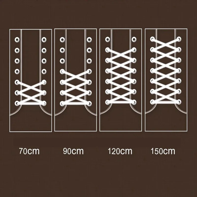 2021 nouveau 1 paire de lacets de botte ronds à rayures baskets lacets de chaussures Martin bottes lacets chaussures cordes marche en plein air randonnée lacet