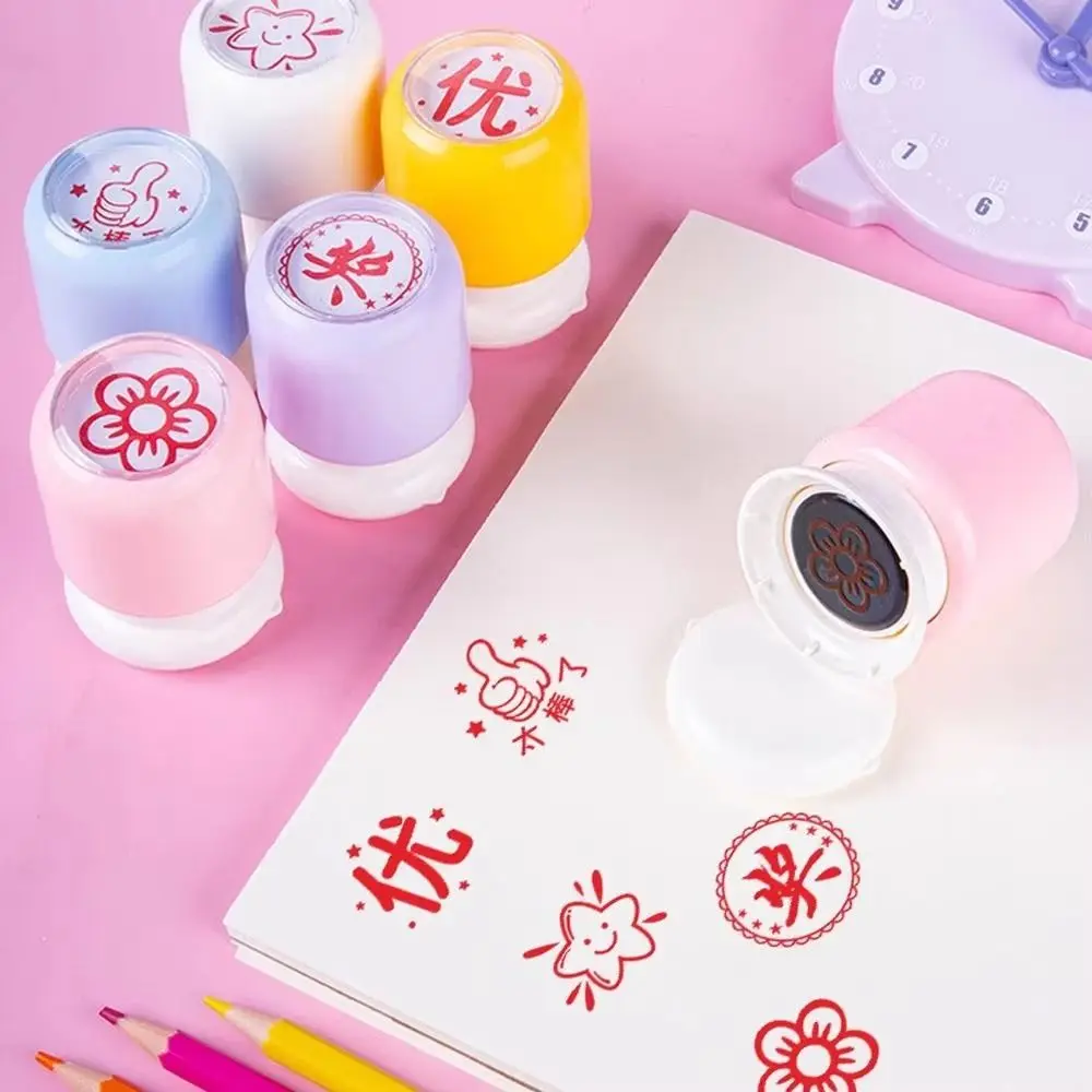 DIY Stamper Teacher's Seal Encouragement Comments Durable Design Children's Reward Seal Reward Comments Praise Comments