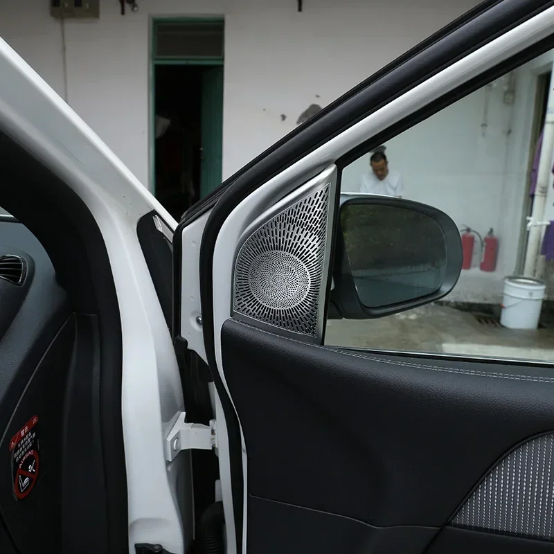 

For Mercedes Benz B GLB Class W247 X247 2019-2020 Aluminum Alloy Car Audio Speaker Tweeters Cover Trim Accessories 2 Pcs