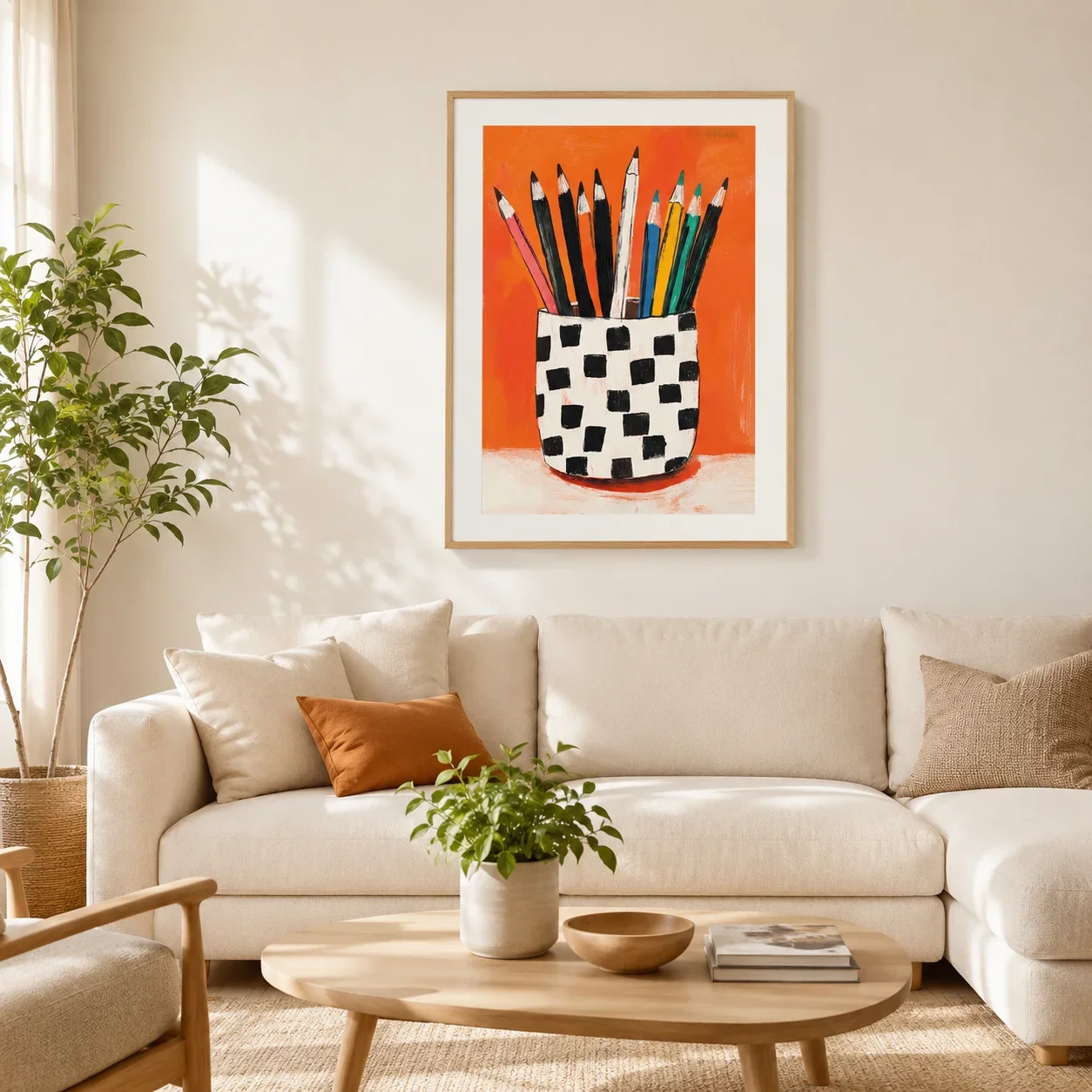 1pc frameless Canvas Painting Artful Pencils Poster,Canvas Wall Print,Modern Art Illustration,HighGrade Home Decoration Artwork