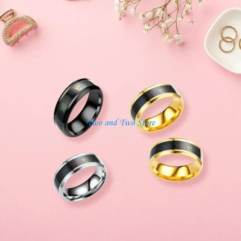 

HX6F Fashionable Temperature Sensing Ring Jewelry for Daily Wear and Special Occasion