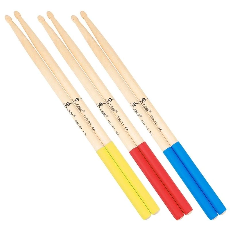 Maple 5A Robust Drumsticks Drum Sticks Tip for Students Adults Beginners