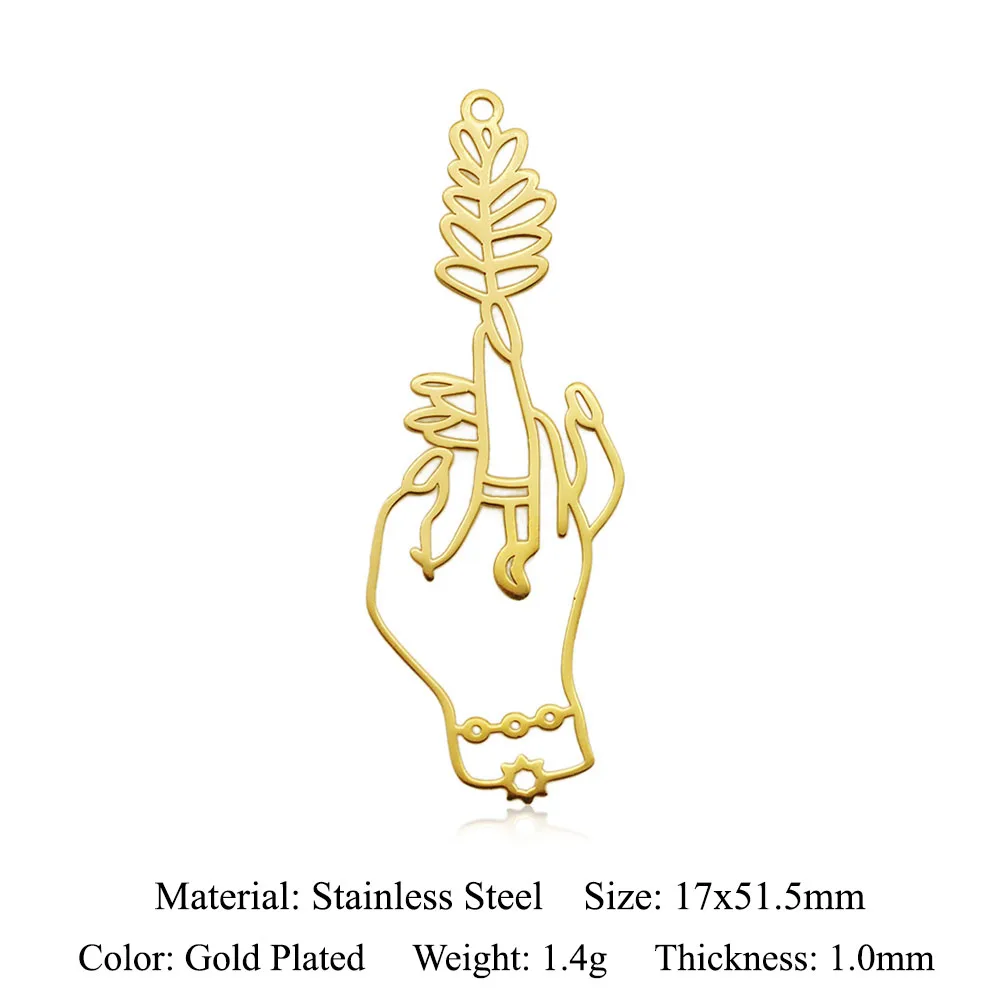 10pcs/lot Stainless Steel Om Yoga Buddha DIY Charm Pendant Wholesale Life Tree Jewelry Findings Earring Making Top Quality