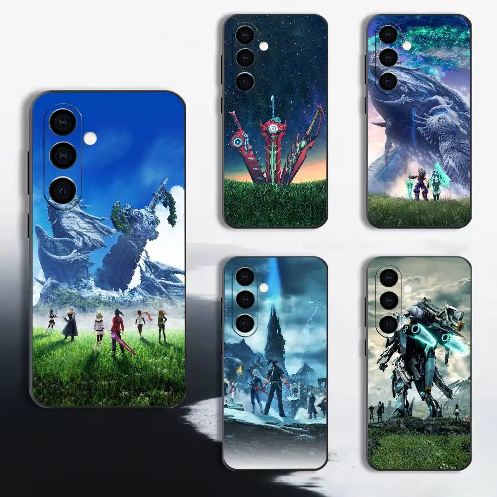 X-Xenoblade Chronicles-3 Keves  Phone Case For Samsung A72,A53,A71,A70,A52,A73,A51,Silicone Black Soft