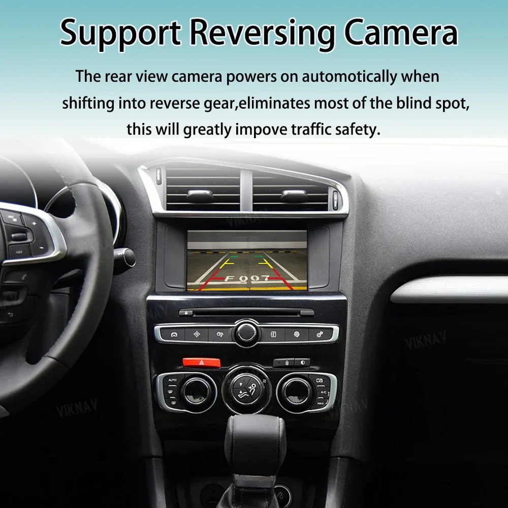 

Декодер-интерфейс Viknav Linux для Citroen C3 C4 C4L C5 2014-2016, мультимедийная система с Android Auto, беспроводным CarPlay и GPS-навигацией.