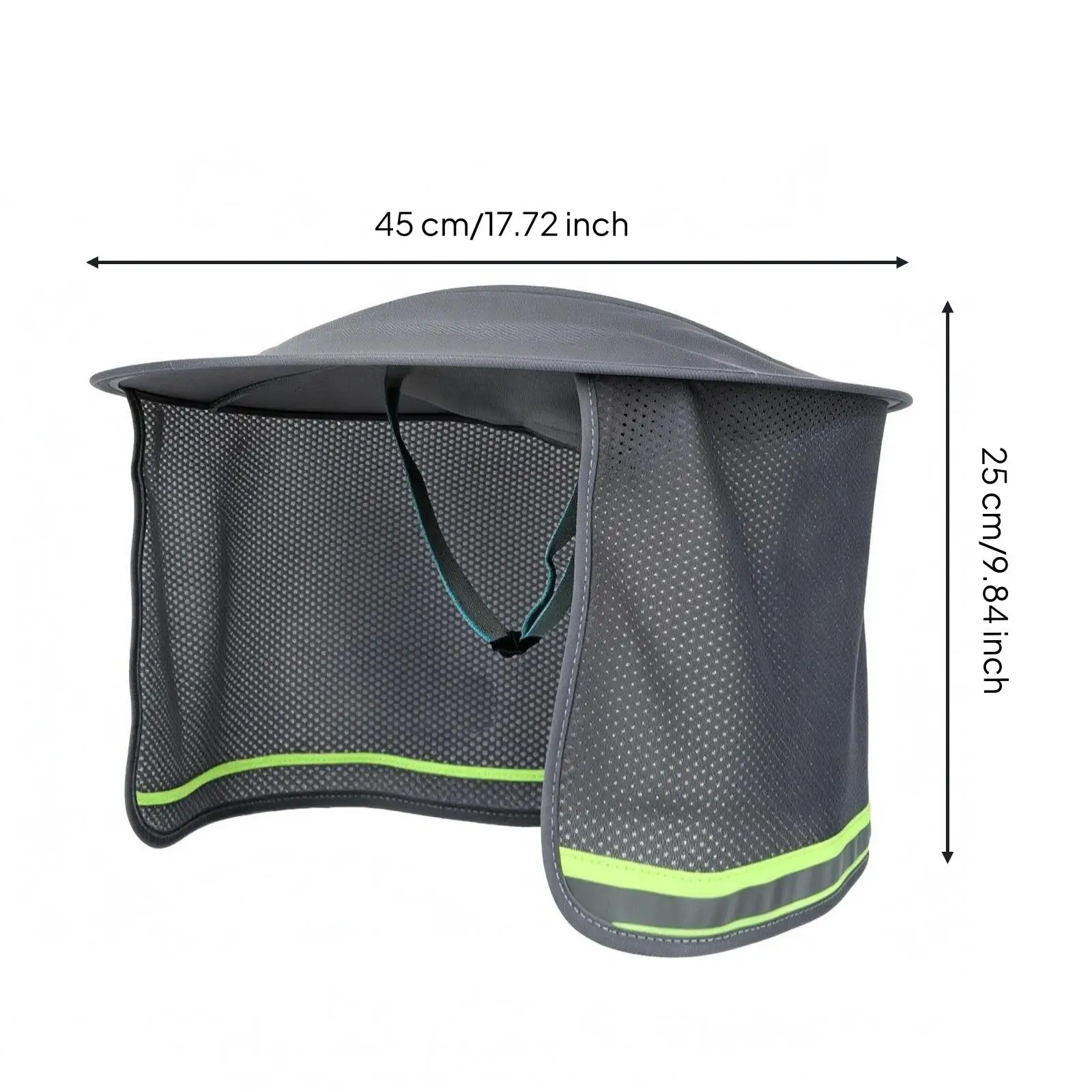 Safety Helmet Shade Water Splash Resistant Mesh Helmet Sun Shade Elastic Band