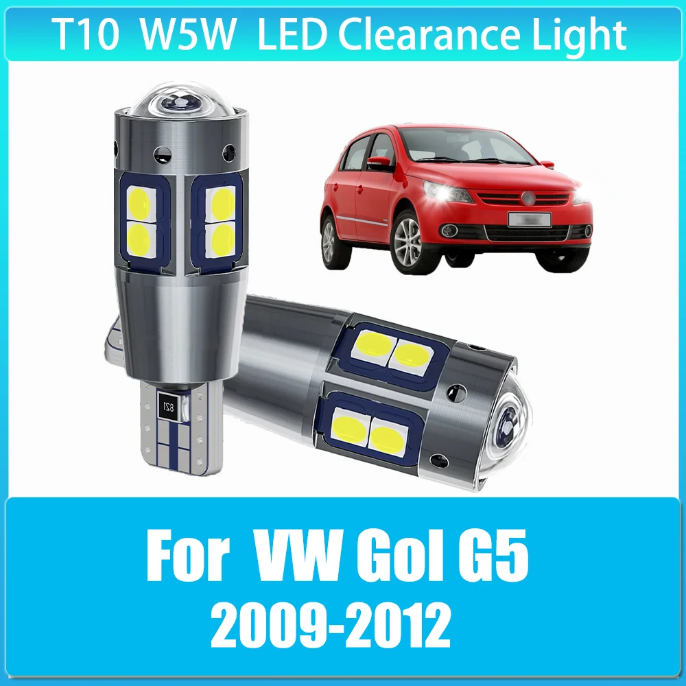 

2pcs LED Clearance Light Parking Bulb Lamp W5W T10 Canbus for Volkswagen VW Gol G5 2009 2010 2011 2012 car Accessories