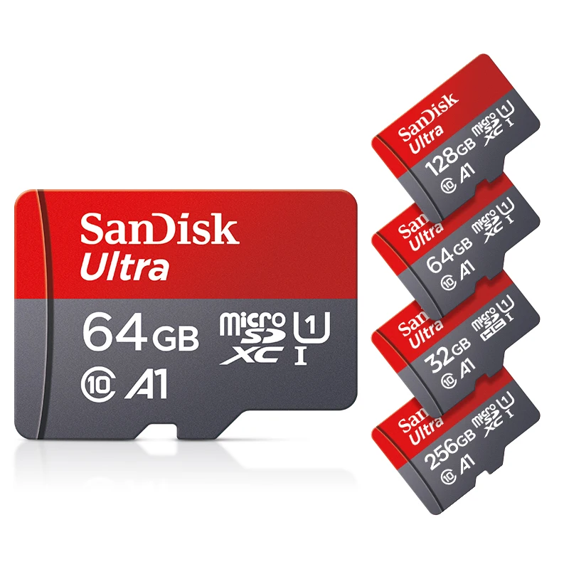 

5 шт., 64 ГБ, 100% оригинальная карта SanDisk Micro SD, 64 ГБ, карта памяти A1, класс 10 UHS-1, TF-флеш-карта для Samrtphone/ПК