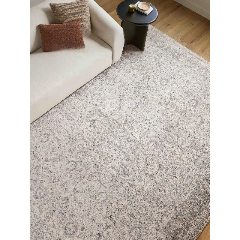 

French Living Room Carpet Persian Vintage Blue Premium Woven Glue-Free Medieval