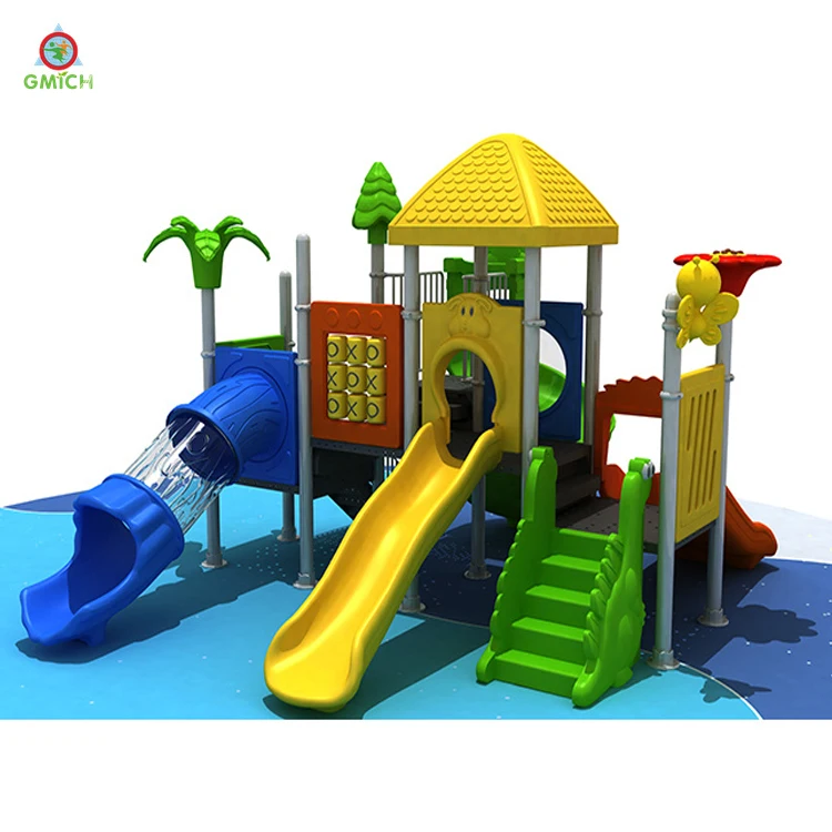 Plastic Outside Slides Kids Play Park Children Outdoor Playground Equipment  Commercial Outdoor Play Toy