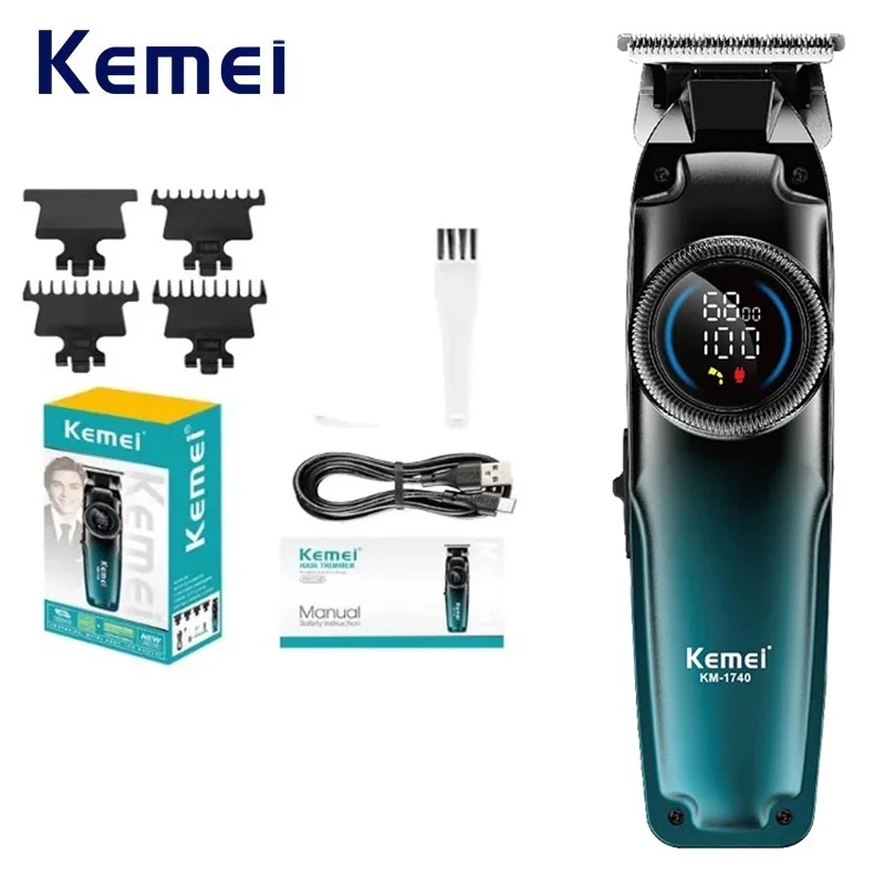 

Kemei USB перезаряжаемый беспроводной триммер для бороды, профессиональные машинки для стрижки волос, электрическая машина для стрижки волос для мужчин, инструмент для стрижки волос