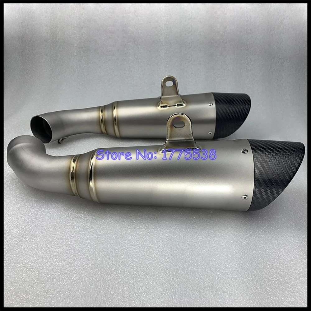 Titanium Alloy for Ducati Hypermotard 950 2018-2023 Motorcycle Exhaust Muffler Link Pipe for Ducati Hypermotard 950 SP Exhasut