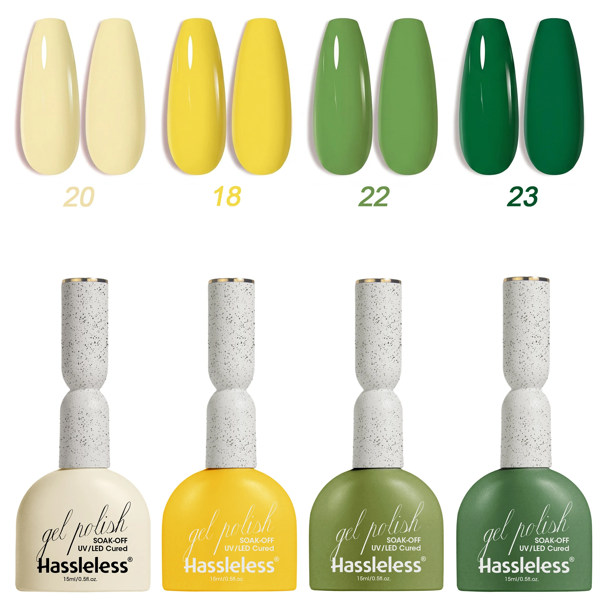 Nail Art Yellow - Eenvoudig te gebruiken set met 4
