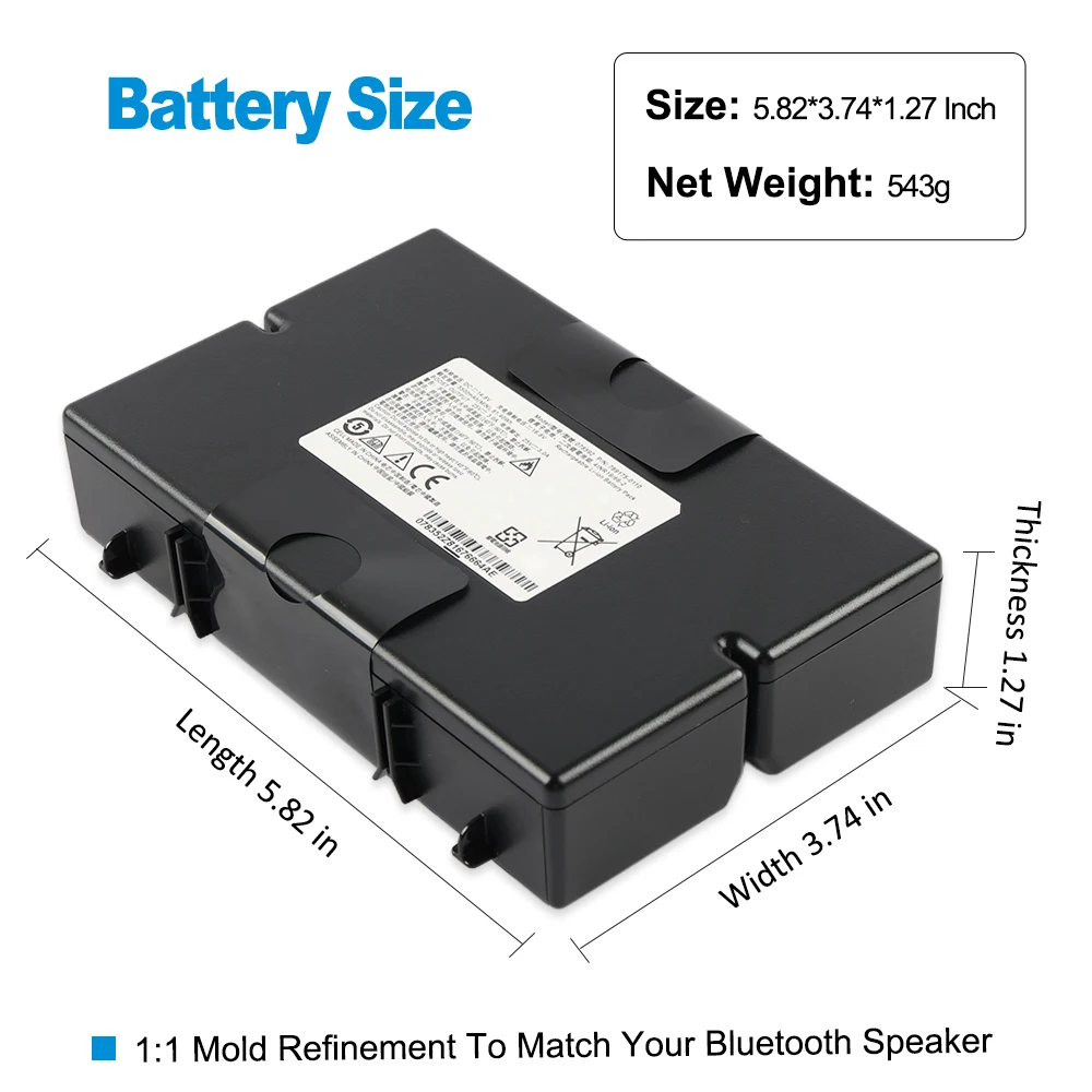 078592  Rechargeable Li-ion Battery 789175 for BOSE S1 Pro Bluetooth Speaker 789175-0110 789175-0100 789175-0010 4INR19/66-2