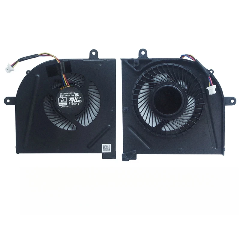Laptop cpu cooling fan for MSI GS73 GS73VR MS-17B1 GS63VR GS63 Stealth Pro CPU BS5005HS-U2F1 GPU BS5005HS-U2L1 COOLER