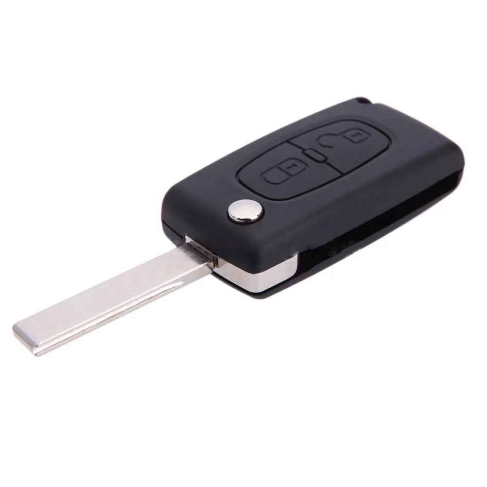 

Portable 2 Buttons Remote Key Shell Fob Case Plastic for 307 Car Key Replacement Exquisite Workmanship