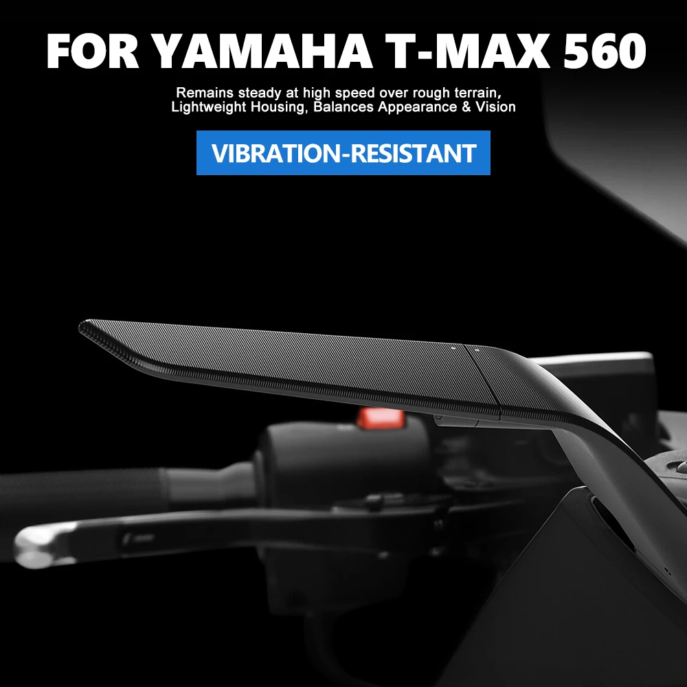 Motorcycle Rear View Mirrors For Yamaha T-MAX 530 2012-2019 T-MAX 560 2020 2021 Rearview Sport Winglet Mirror