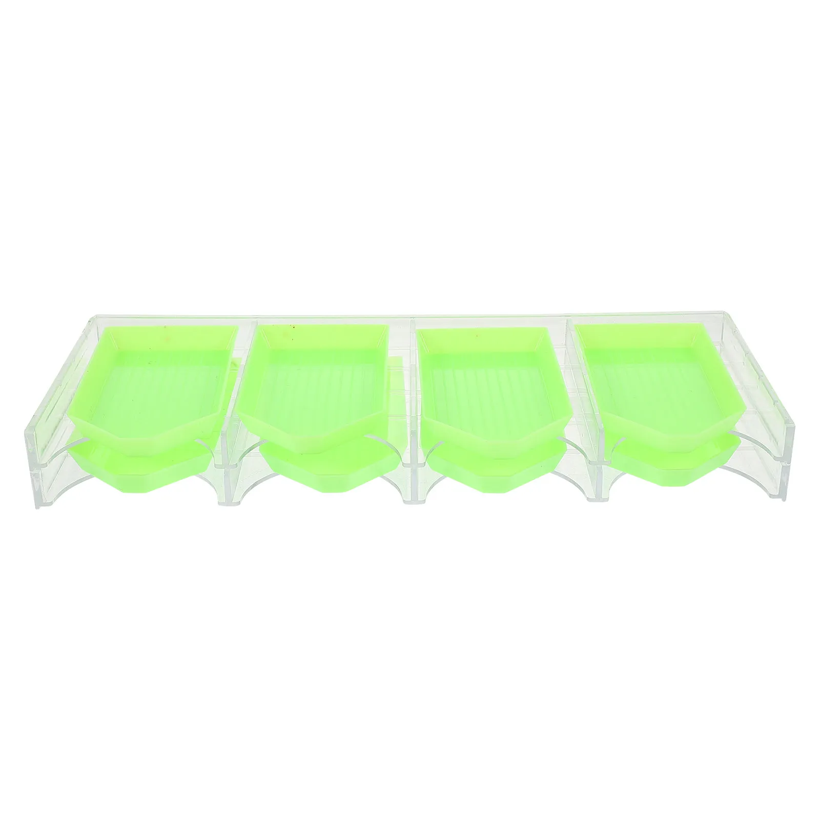 Bandeja de diamantes para fotos, bandejas para mezclar cuentas, contenedor de accesorios de arte, bandejas para diamantes de imitación, plato de clasificación, almacenamiento para punto de cruz DIY
