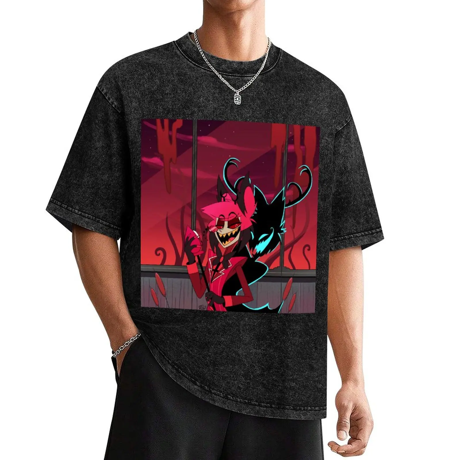 

Alastor and his Shadow T-Shirt anime tshirt graphic tee shirt outfits for men