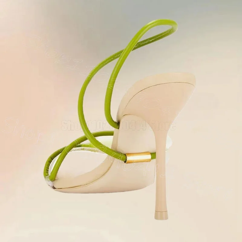 White Trumpet Flower Open Toe Sandals Slip On Women Shoes Thin High Heels Fashion Party Banquet Dating 2026 Zapatos Para Mujere