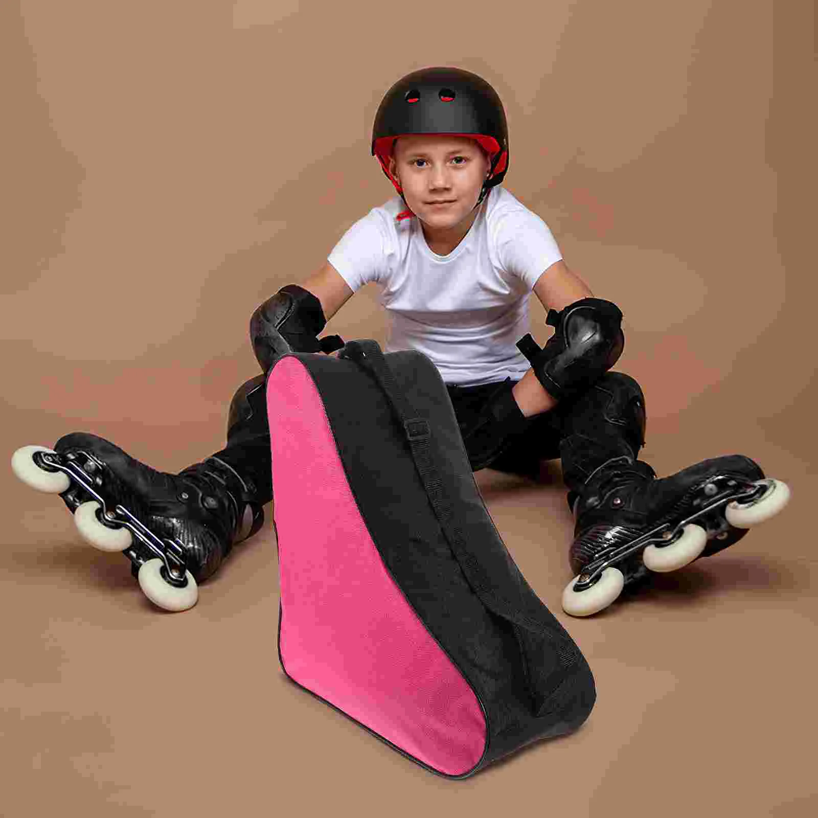 Roller Skate Storage Bag สําหรับเด็กผู้หญิง Ice Carrier ผู้หญิงสเก็ตผู้ชายน้ําหนักเบาแบบพกพาขนาดใหญ่ความจุ