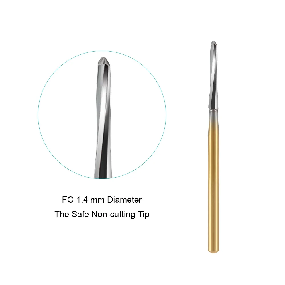 ELIJAH 5Pcs/Box FG Dental Tungsten Carbide Burs Dental Endo-Z Carbide Burs Dental Drills Carbide Burs Tungsten Bone Cutters Tool