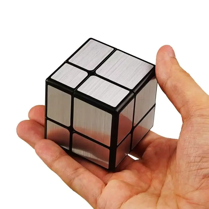 

Зеркальный куб 2x2 без наклеек, головоломка, скоростные игры, развивающие игрушки для детей, мальчиков и девочек, Cubo Mágico Zauberwürfel