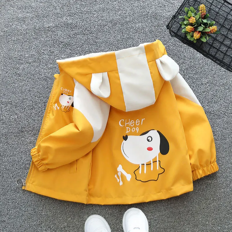 Neue Baby Jungen Jacke Cartoon Mode Winddicht Oberbekleidung Mit Kapuze Zipper Jungen Mantel Geburtstag Geschenke 1, 2, 3, 4, 5, 6 Jahre Kinder Kleidung – Detail 6
