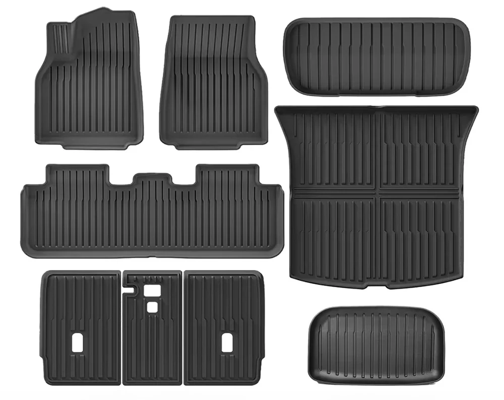 

Для нового Tesla Model Y Launch 2025+ Juniper 2025+ Коврики из ТПЭ и грузовой подкладки, всепогодные коврики в багажник, напольные коврики, коврики для спинки