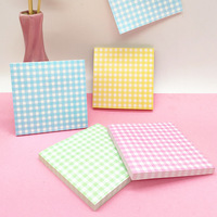 80 sheets Convenience Stickers Ins Style Yellow Square Memo Pad Students Can Remember Homework Messages Notes School Supplies