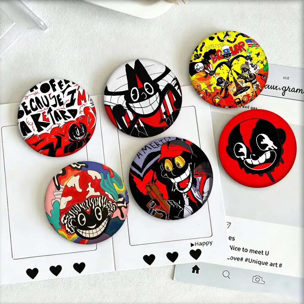 Lil D-Darkie Rapper Round Badge Lapel Pin Backpack Clothing Jewelry Accessories Gift Brooch