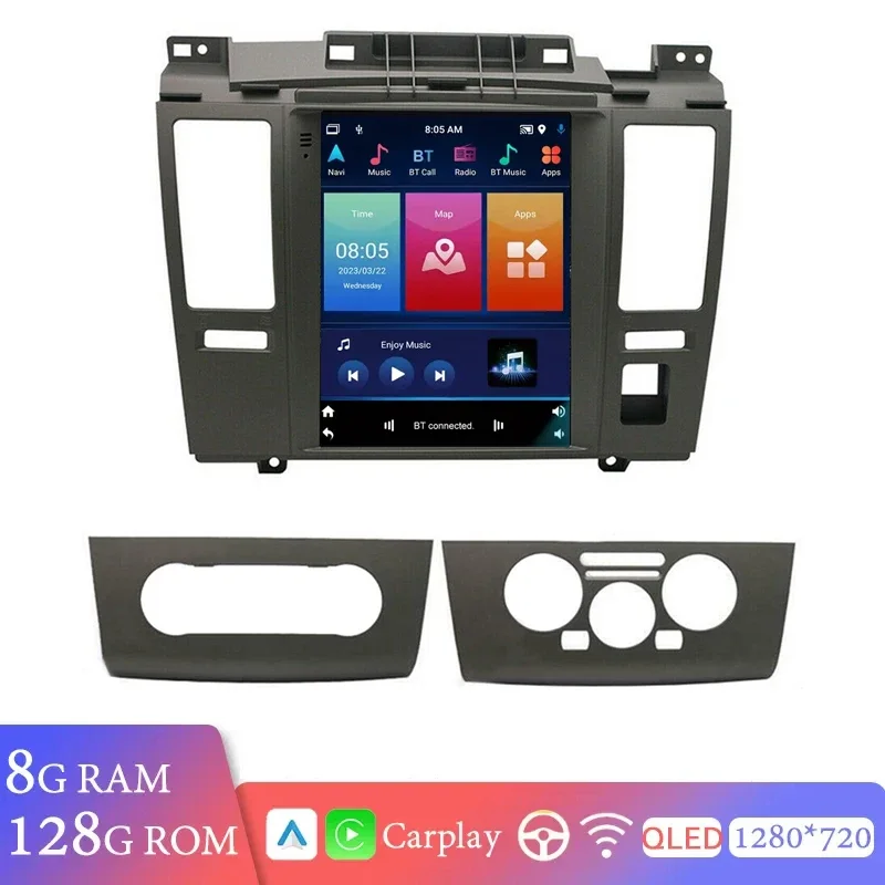 

Android 13 Carplay For Tesla Style Car Radio For Nissan Tiida C11 2004-2013 Navigation GPS Stereo Multimedia Player Vertical