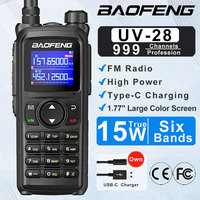 Baofeng UV-28 15W Long Range Walkie Talkie Wirless Copy Frequency Multi Bands Two Way Ham Radio 999CH Baofeng UV28 Transceiver