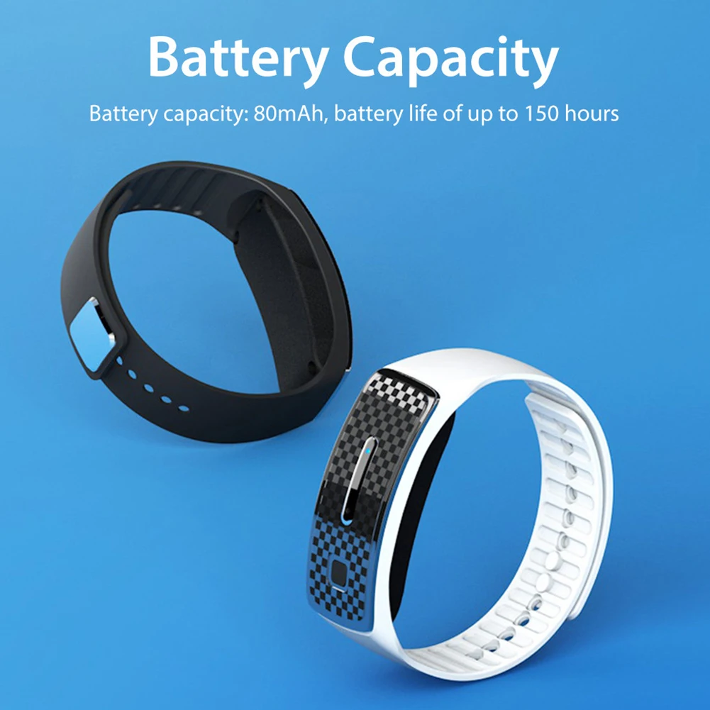 Ultrasonic Anti Mosquitoes Bite Wristband 3 Modes Kids Adult Anti-Mosquito Band Rechargeable for Camping Fishing Outdoor Sports