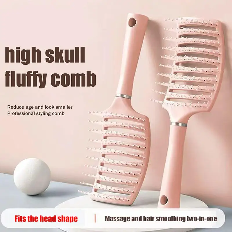 Hair Brush Detangling With Air Cushion Anti-Static Styling For Wigs Curly Reduces Loss Volume