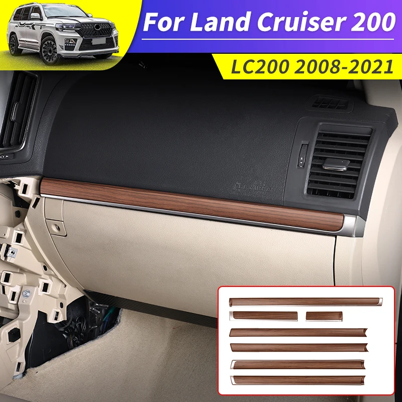 

For Toyota 2008-2021 2020 Land Cruiser 200 LC200 Dashboard trim Upgrade Kit Door panel trim Interior replacement Accessories