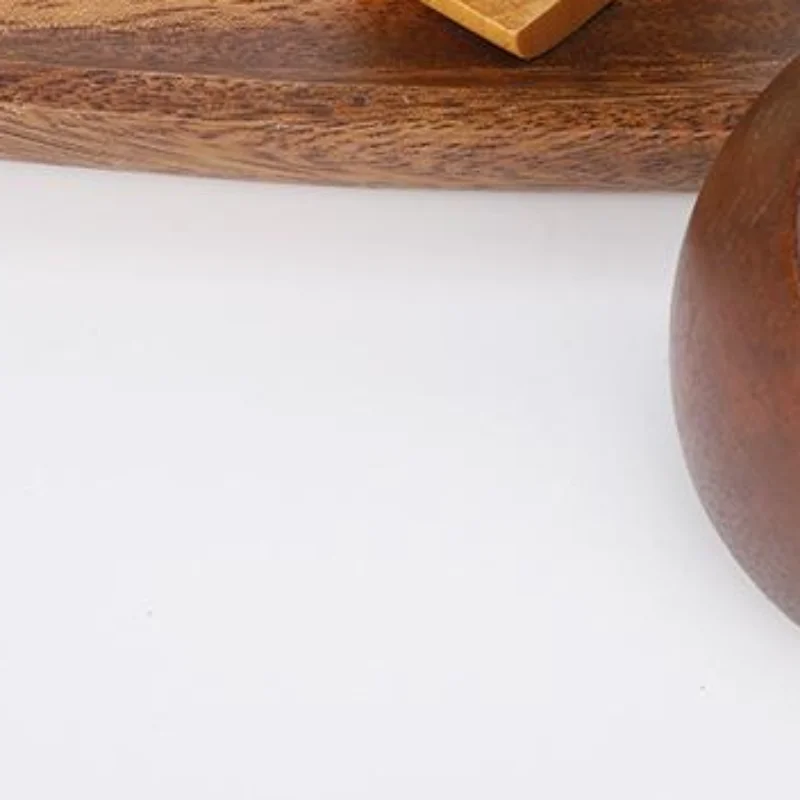 1Pcs Round Bell Black Walnut Wood Hanging Doorbell Wind Chimes Decor Wooden Magnetic Door Bell Entrance Opening Chime