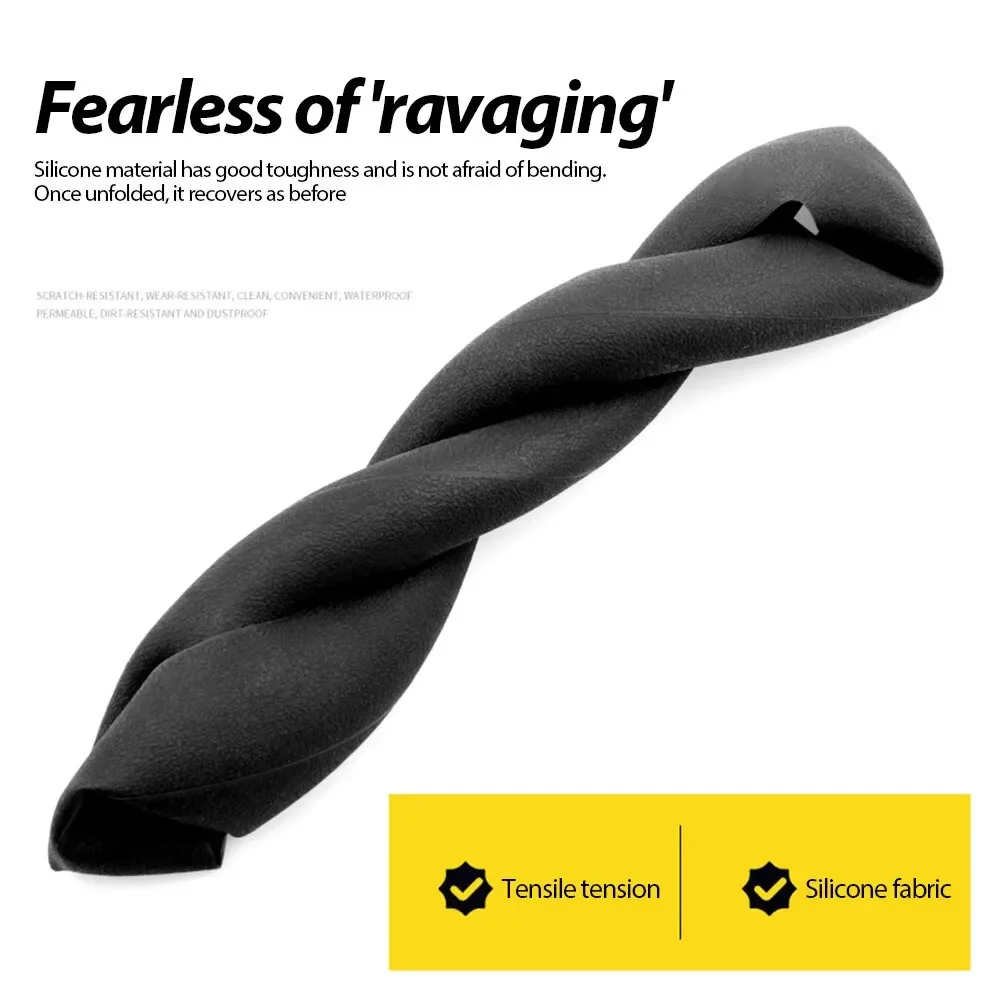 Car Silicone Steering Wheel Cover Soft Wear-resistant Non-slip Steering Wheel Auto Protective Shell Covers Accessories image 6