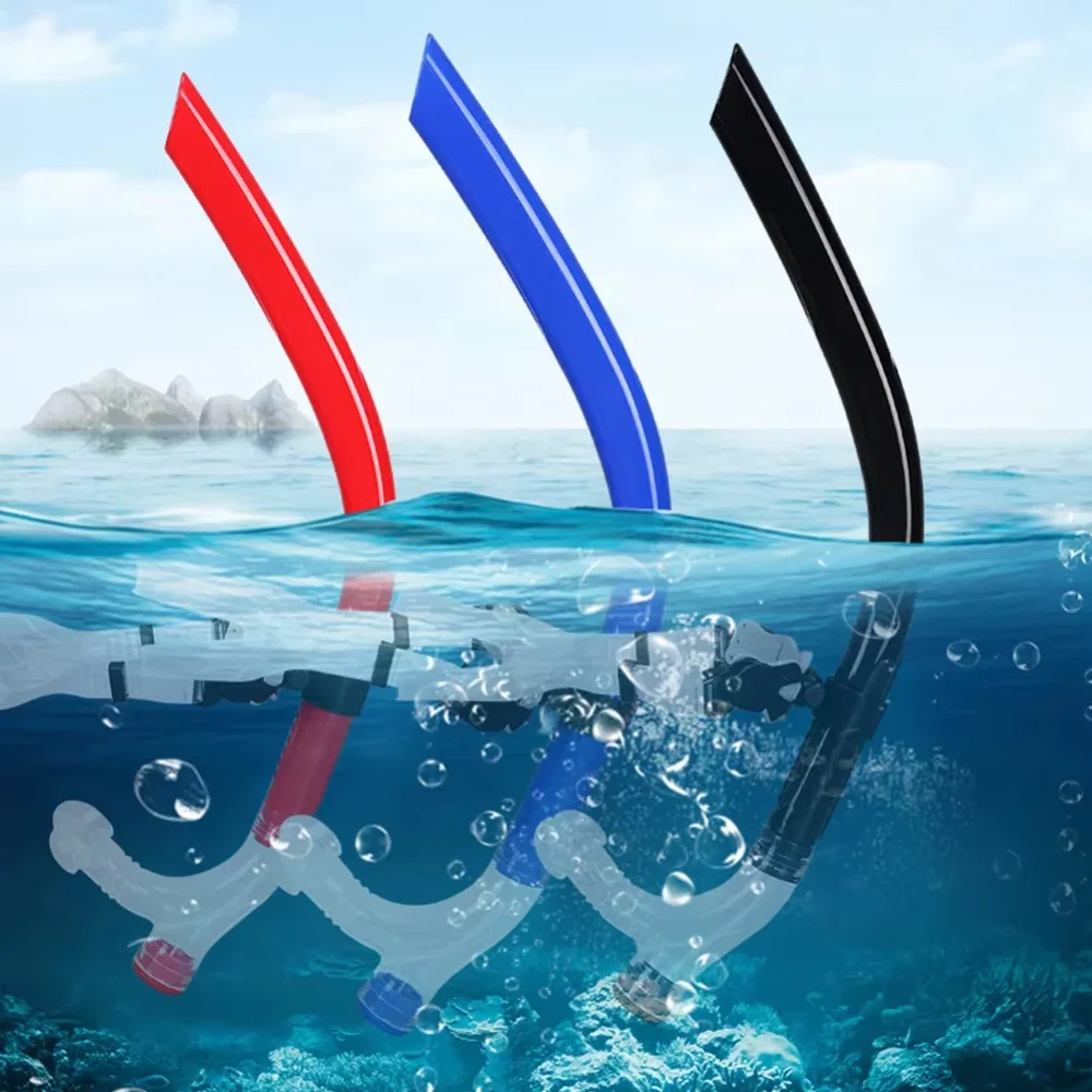 Tubo de Snorkel Frontal para Entrenamiento de Natación, Válvula de Purga Unidireccional Central, Snorkel para Nadadores de Competición