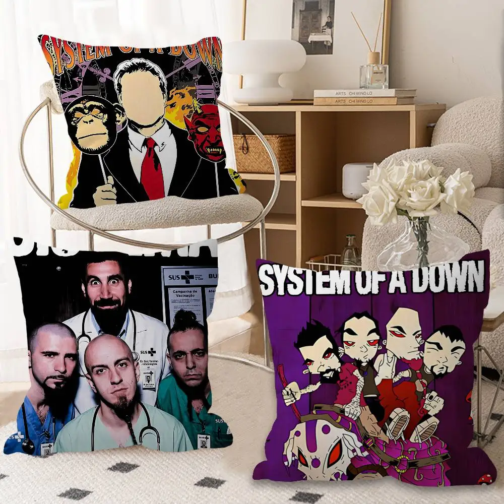 Classic Band S-System Of A D-Down Pillow Cushion Cover Pillowcase Living Room Sofa Home Decor Customized