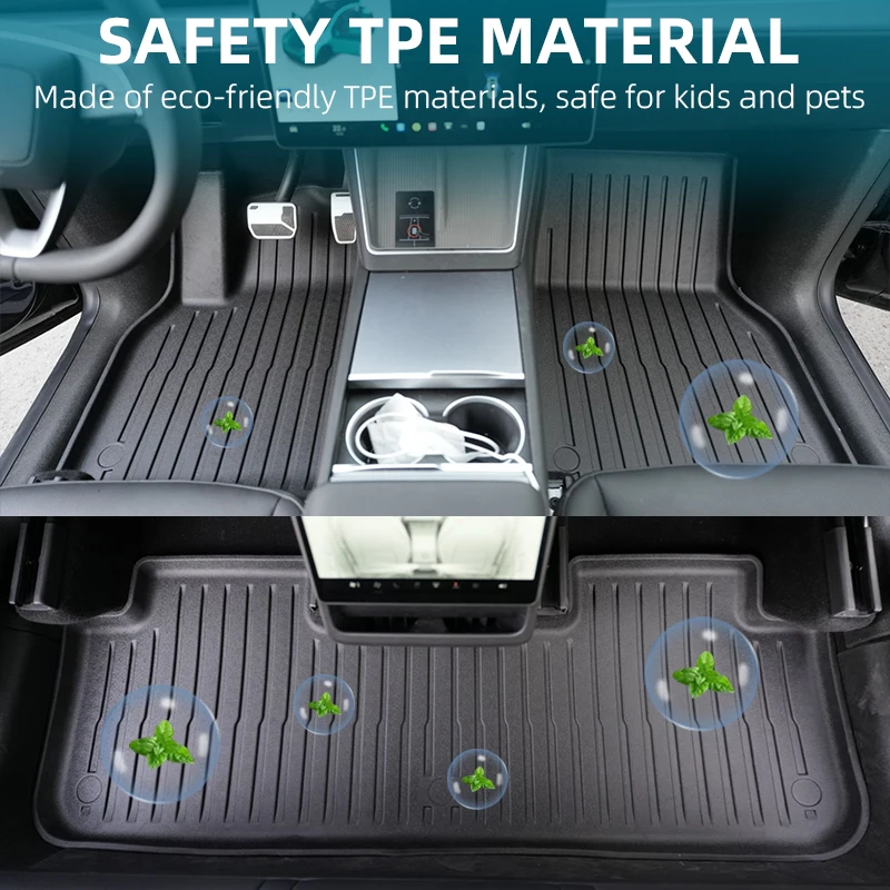 Floor Mats for Tesla Model Y Juniper 2025-2026 Accessories Anti-Slip Waterproof Cargo Liner Luggage TPE Mat for Model Y Juniper view 3